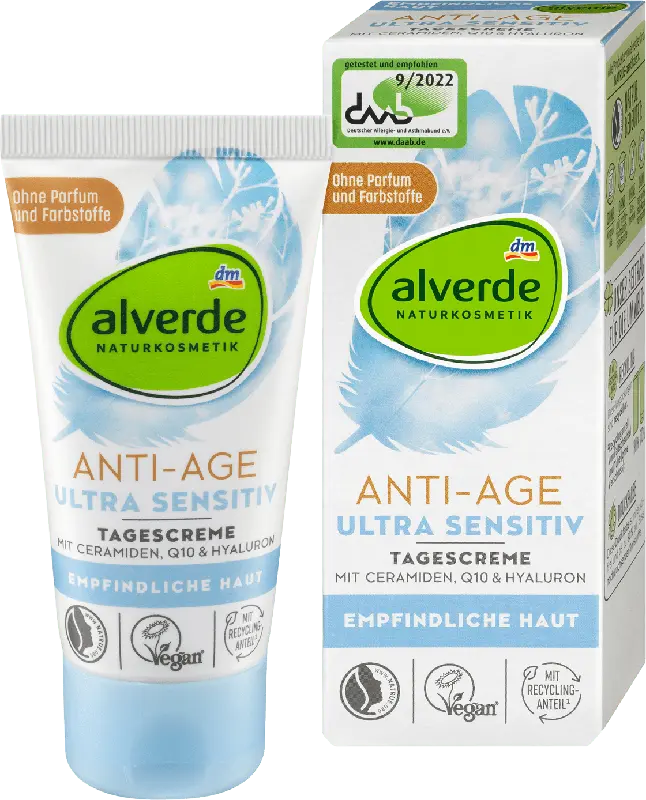 alverde NATURKOSMETIK Anti-Age Tagescreme Ultra Sensitiv