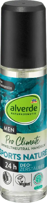alverde MEN Pro Climate Sports Nature Deo-Zerstäuber