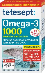 tetesept Omega-3 Lachsöl 1000 Kapseln