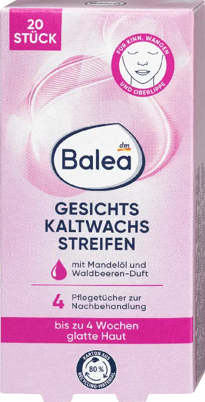 Balea Kaltwachsstreifen Gesicht