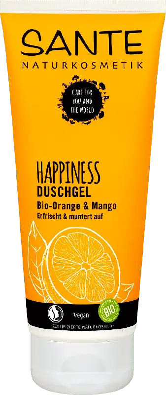 SANTE NATURKOSMETIK Happiness Duschgel Bio-Orange & Mango