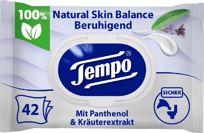 Tempo Feuchte Toilettentücher Natural Skin Balance