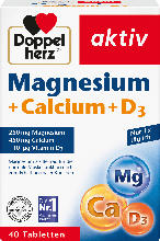 dm drogerie markt Doppelherz aktiv Magnesium + Calcium + D3 Tabletten