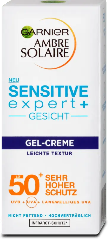 Garnier Ambre Solaire Sensitive expert+ Gesicht Gel-Creme LSF 50+