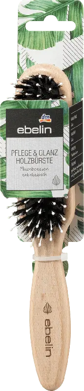 ebelin Pflege & Glanz Holzbürste Mischborsten schmal