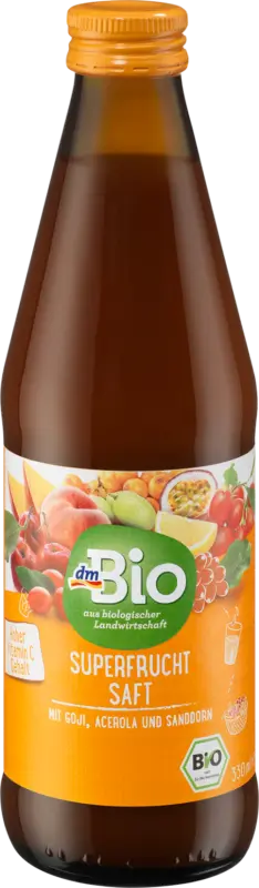 dmBio Superfrucht Saft mit Goji, Acerola und Sanddorn