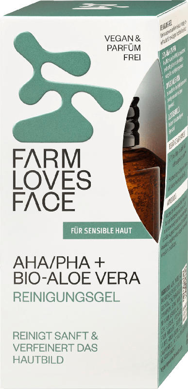Farm Loves Face Reinigungsgel AHA/PHA + Bio-Aloe Vera