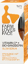 dm-drogerie markt Farm Loves Face Serum Glow Vitamin C + Bio-Sanddorn - bis 30.04.2024