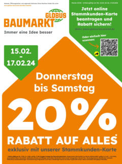 Globus Baumarkt - Saarland gültig ab dem 11.02.2024