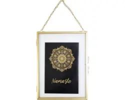 Portraitrahmen Metall klappbar ohne Rückwand gold 13x18 cm