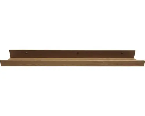 Wandregal The Wall braun 115 x 9,5 x 5 cm