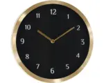 Hornbach Wanduhr schwarz/gold Ø 30 cm