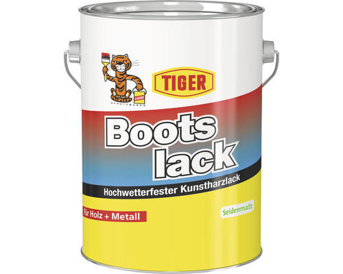 Tiger Bootslack seidenmatt RAL 9016 verkehrsweiß 2,5 l