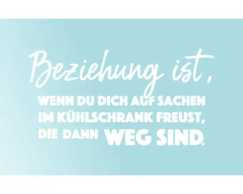 Dekomagnet Beziehung ist… 8,5x5,5 cm
