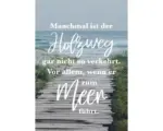 Hornbach Postkarte Manchmal ist der Holzweg… Meer 10,5x14,8 cm