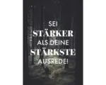 Hornbach Postkarte Sei stärker als deine stärkste Ausrede! 10,5x14,8 cm