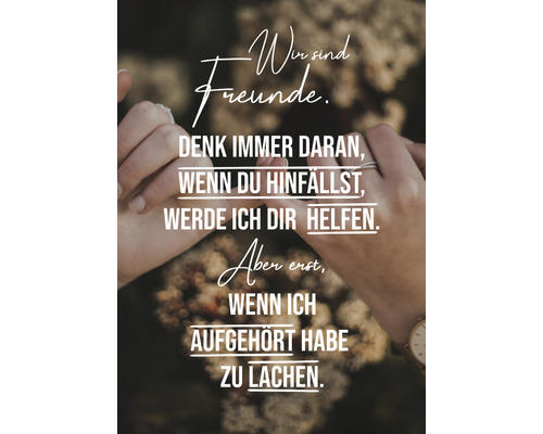 Postkarte Wir sind Freunde… 10,5x14,8 cm