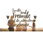 Hornbach Dekomagnet Familie und Freunde sind die schönsten Geschenke 8,5x5,5 cm