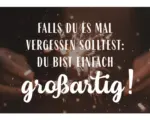 Hornbach Mini-Grußkarte Falls du es mal vergessen solltest: Du bist einfach großartig! 7,7x5,5 cm