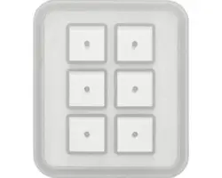 Silikon-Form Würfel 16x16x16 mm 6-teilig 7x8 cm