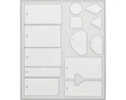 Silikon-Form Anhänger 13 tlg. 14,5x12 cm