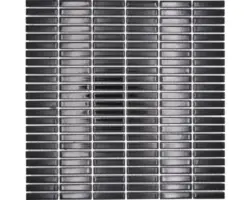 Keramikmosaik Bamboo CG BBM S2 30x30 cm schwarz glänzend