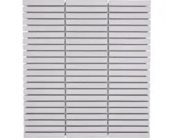 Keramikmosaik Bamboo CG BBM 91 28,2x28,2 cm weiß matt