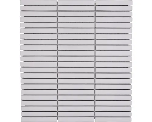 Keramikmosaik Bamboo CG BBM 91 28,2x28,2 cm weiß matt