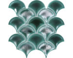 Hornbach Keramikmosaik Fan FS IC5 25,9x25,9 cm grün glänzend