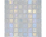 Hornbach Glasmosaik Shell VP55384PUR 31,6x31,6 cm weiß glänzend