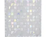 Hornbach Glasmosaik Resort CM S100 30,4x30,4 cm weiß glänzend