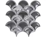 Hornbach Keramikmosaik Fan FS IC7 25,9x25,9 cm grau glänzend