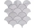 Hornbach Keramikmosaik Carra CIM FS CR 25,9x25,9 cm weiß matt