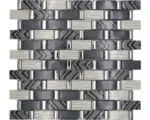 Hornbach Glasmosaik Qin Shi XCM MW20 30x30 cm grau glänzend