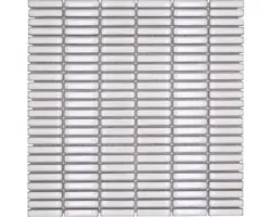 Keramikmosaik Bamboo CG BBM S3 30x30 cm weiß glänzend