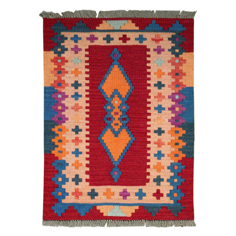 PersaTepp Teppich Kelim Gashgai multicolor B/L: ca. 63x88 cm