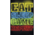 Hornbach Maxiposter Gaming Eat Sleep 61x91,5 cm