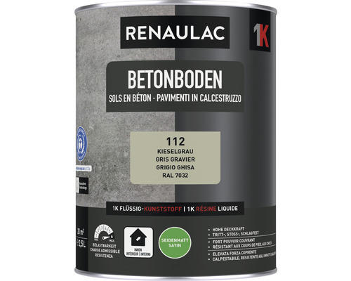 RENAULAC Betonbodenfarbe seidenmatt kiese 2.5 l