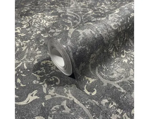 Vliestapete 34296 City Glow Ornament schwarz