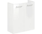 Hornbach Waschbeckenunterschrank Form & Style Felina 52x60x24,3 cm ohne Waschbecken weiß hochglanz