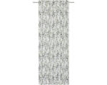 Hornbach Vorhang mit Universalband Nantes weiß grün 140x255 cm