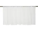 Hornbach Scheibengardine mit Stangendurchzug Bloom weiß 135x45 cm
