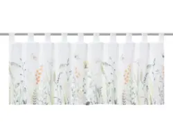 Scheibengardine mit Schlaufen Summer weiß 135x45 cm