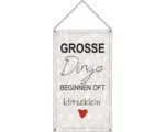 Hornbach Holzschild Grosse Dinge 13x23 cm