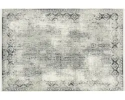 Teppich Positano grau Bordüre 80x150 cm