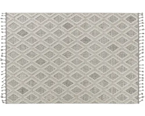 Teppich Trevi Rauten hellgrau 80x150 cm