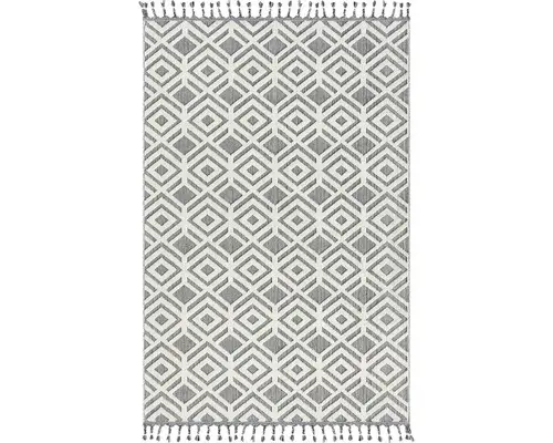 Outdoorteppich Trevi Rauten creme 80x150 cm