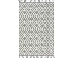 Outdoorteppich Trevi Rauten creme 133x190 cm