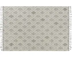 Teppich Trevi Rauten hellgrau 133x190 cm