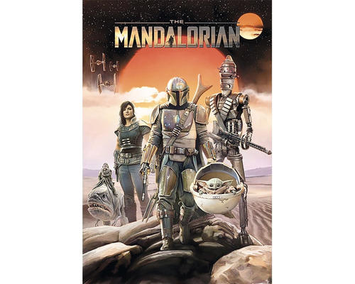 Decopanel The Mandalorian group 60x90 cm